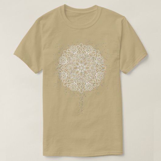 Mandala Yoga-cadeau voor instructeurs en studenten T-shirt (Design voorkant)