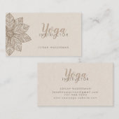 Mandala Yoga-instructeur Visitekaartje (Voorkant / Achterkant)