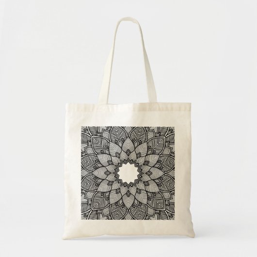 Mandala Yoga Instructor Lotus Flower Tote Bag (Voorkant)