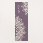 Mandala Yoga Mat met naam, , aangepast (Achterkant)