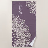 Mandala Yoga Mat met Naam, , Aangepast Strandlaken (Voorkant)