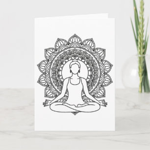 Mandala Yoga Meditatiehouding Mindfulness Design  Kaart