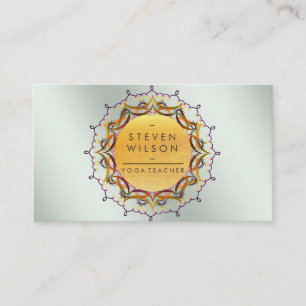 Mandala Yoga Meditation Health Holistic Massage Visitekaartje