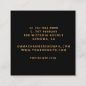 Mandala Yoga Visitekaartje (Achterkant)