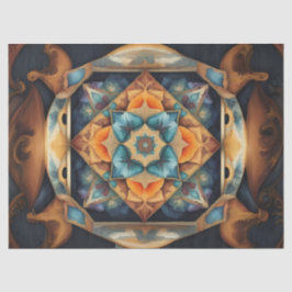 Mandala Zachte Kleur decoupage Tissuepapier