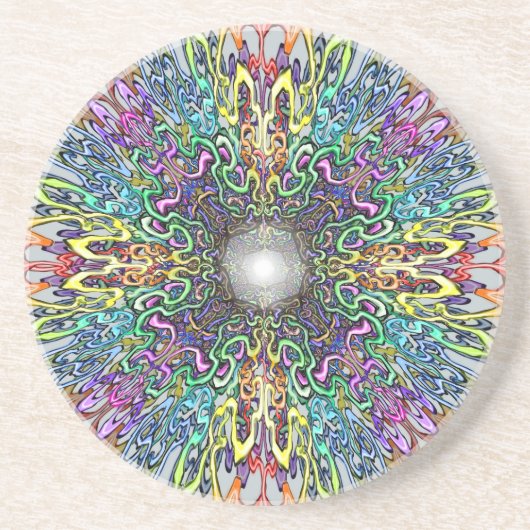 Mandala Zandsteen Onderzetter (Voorkant)