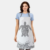 Mandala Zee Turtle Schort (Gedragen)