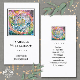 Mandala Zen Reiki Yoga Massage Heilig Spiritueel Visitekaartje