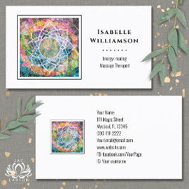 Mandala Zen Reiki Yoga Massage Sacred Spiritueel Visitekaartje