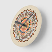 Mandala Zigzag Patroon Ronde Klok (Hoek)