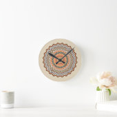Mandala Zigzag Patroon Ronde Klok (Huis)