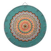 Mandala Zigzag Pattern Dartbord (Voorkant)