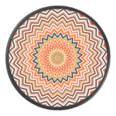 Mandala Zigzag Pattern Hockey Puck (Voorkant)