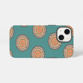 Mandala Zigzag Pattern iPhone Hoesje (Achterkant horizontaal)