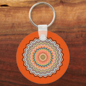 Mandala Zigzag Pattern Sleutelhanger (Voorkant)