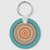 Mandala Zigzag Pattern Sleutelhanger (Achterkant)