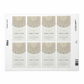  MANDALA ZILVER BORD GOUDEN FOLIE KAARS LABEL (Full Sheet)