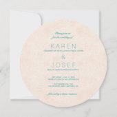 Mandala Zomer Tuin Chique Bruiloft Kaart (Achterkant)