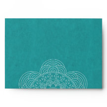 Mandala Zomertuin Bruiloft Chique Blauwgroen Groen