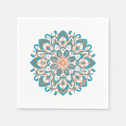 mandala Zoom papier Servet (Voorkant)