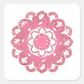 mandala Zoom speelgoed Vierkante Sticker (Voorkant)