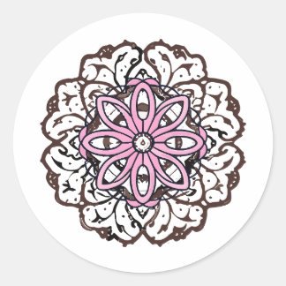 mandala Zoom tekening mandala Skip Craft Ronde Sticker