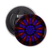 Mandala Zuidwest Hippie Boho Chic Bohemian Button Flesopener (Voorkant)