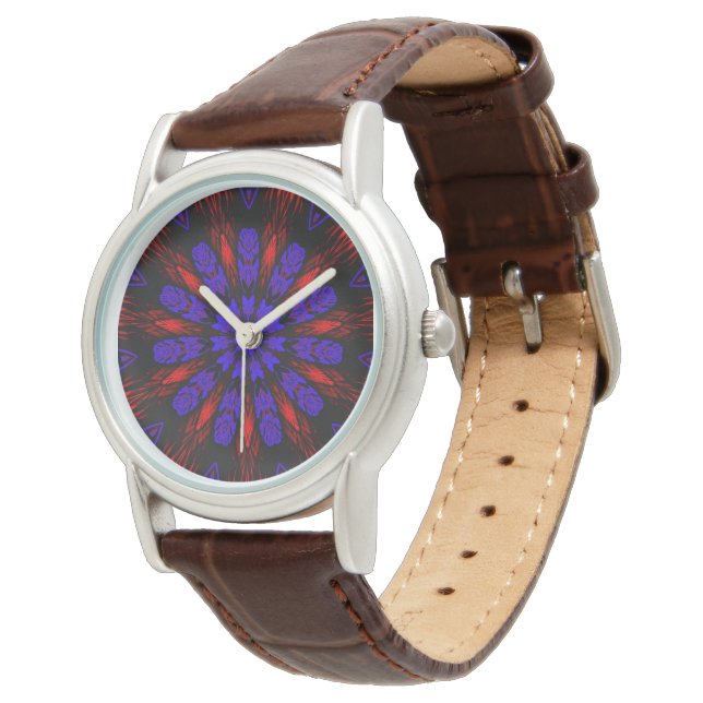 Mandala Zuidwest Hippie Boho Chic Bohemian Horloge (Gekanteld)
