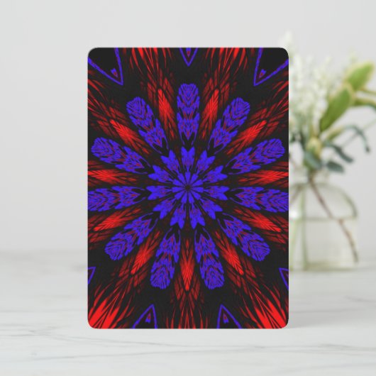 Mandala Zuidwest Hippie Boho Chic Bohemian Kaart (Staand voorkant)