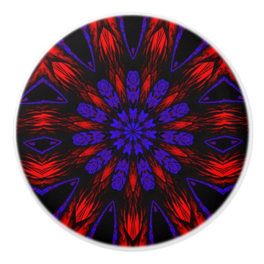 Mandala Zuidwest Hippie Boho Chic Bohemian Keramische Knop (Voorkant)