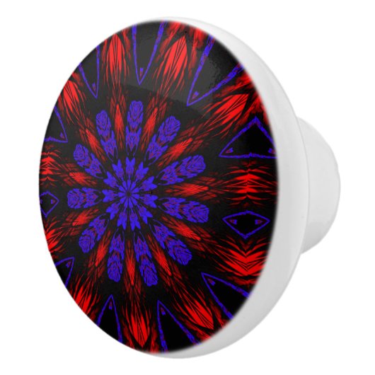 Mandala Zuidwest Hippie Boho Chic Bohemian Keramische Knop (Rechts)