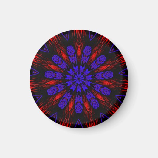 Mandala Zuidwest Hippie Boho Chic Bohemian Magneet (Voorkant)
