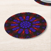 Mandala Zuidwest Hippie Boho Chic Bohemian Ronde Kartonnen Onderzetter (Gebogen)