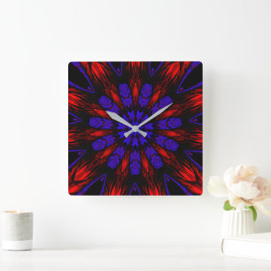 Mandala Zuidwest Hippie Boho Chic Bohemian Vierkante Klok