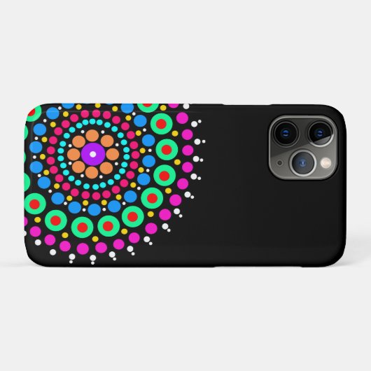 Mandala zwarte bg Case-Mate iPhone case (Achterkant (horizontaal))