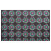 Mandala zwarte bg stof (Fat Quarter)