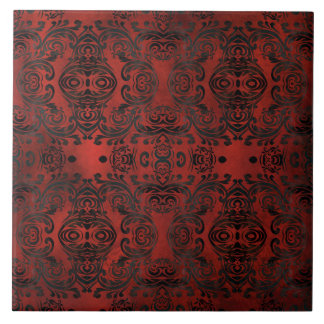 mandala zwarte romantische elegante keramische teg tegeltje