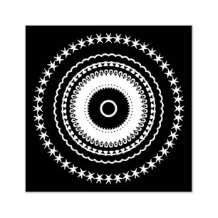 Mandalaic tiling rubberstempel