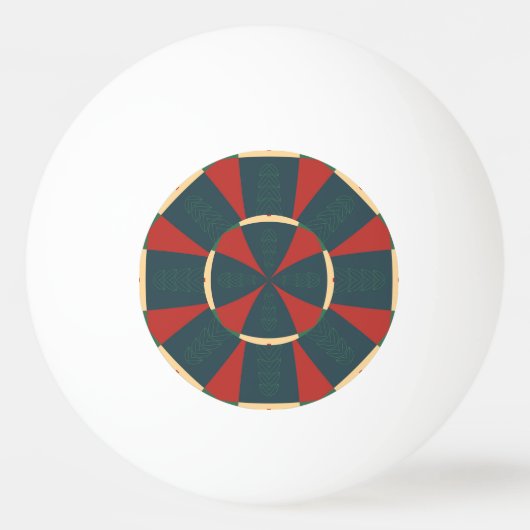 Mandalaïsche caleidoscoop pingpongbal (Voorkant)