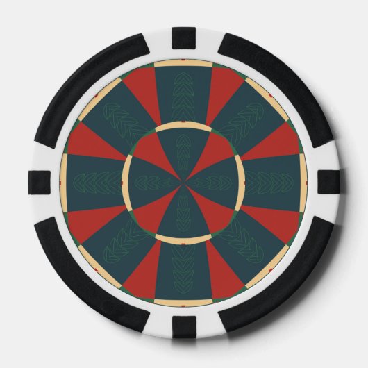 Mandalaïsche caleidoscoop pokerchips (Voorkant)