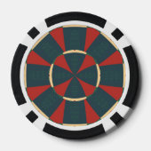Mandalaïsche caleidoscoop pokerchips (Achterkant)