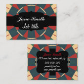 Mandalaïsche caleidoscoop visitekaartje (Voorkant / Achterkant)