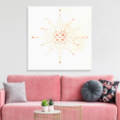 Mandalas Boho Wall Art | Sacred Geometry Canvas Afdruk (Insitu (Woonkamer))