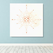 Mandalas Boho Wall Art | Sacred Geometry  Canvas Afdruk (Insitu (Houten vloer))