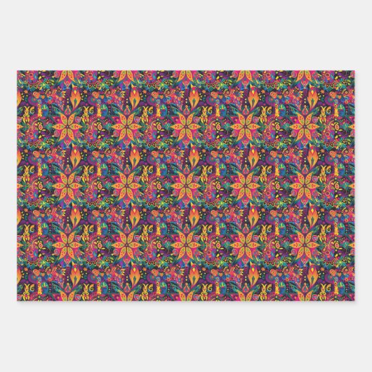 Mandalas Diwali Inpakpapier Vel (Voorkant)