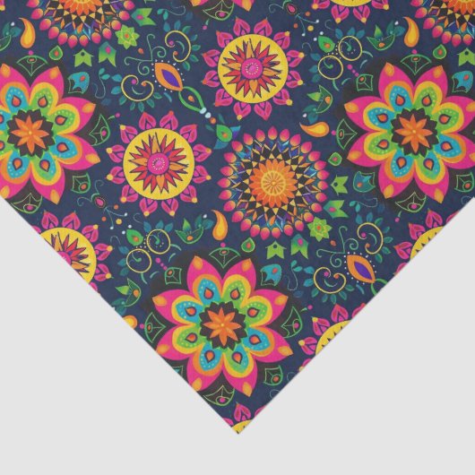 Mandalas Diwali Tissuepapier (Detail)