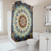 Mandalas for Times of Transition 9 Shower Curtain Douchegordijn (In situ)
