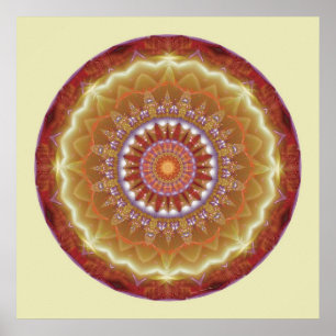 Mandalas from the Heart of Peace, nr. 12 Poster