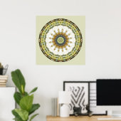 Mandalas from the Heart of Peace, nr. 5 Poster (Thuiskantoor)