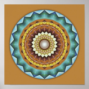 Mandalas from the Heart of Peace, nr. 8 Poster
